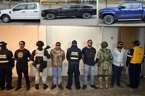 Caen en Ocoyoacac, cuatro miembros del CJNG con tres autos de lujo ¡robados!